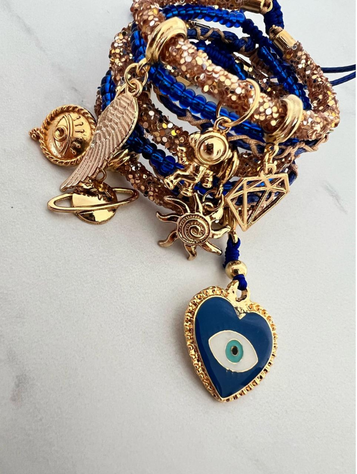 Shiny Bracelets Golden Charms