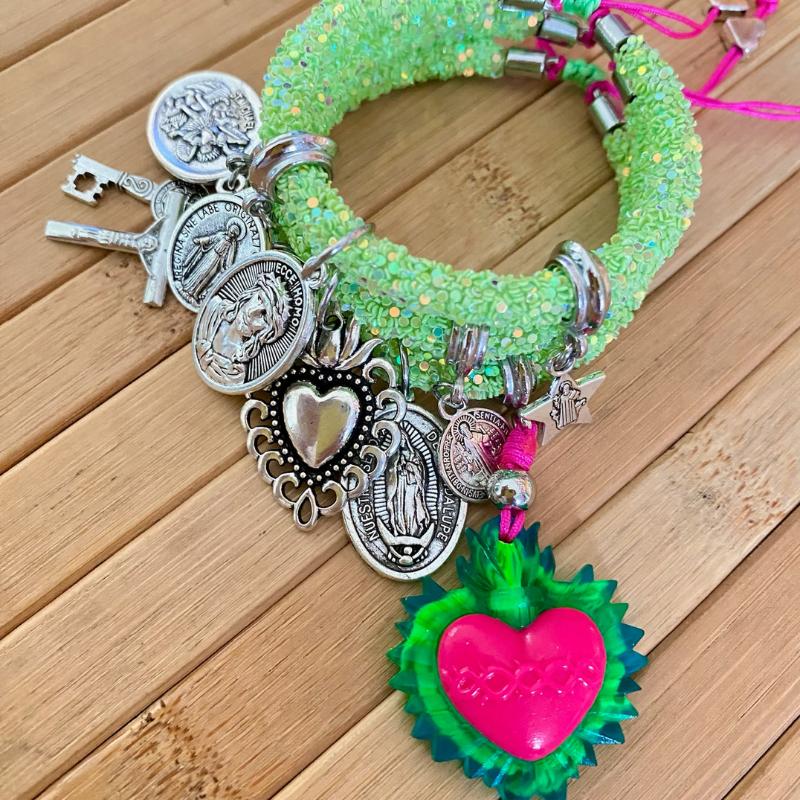 Sacred Heart Shiny Bracelet