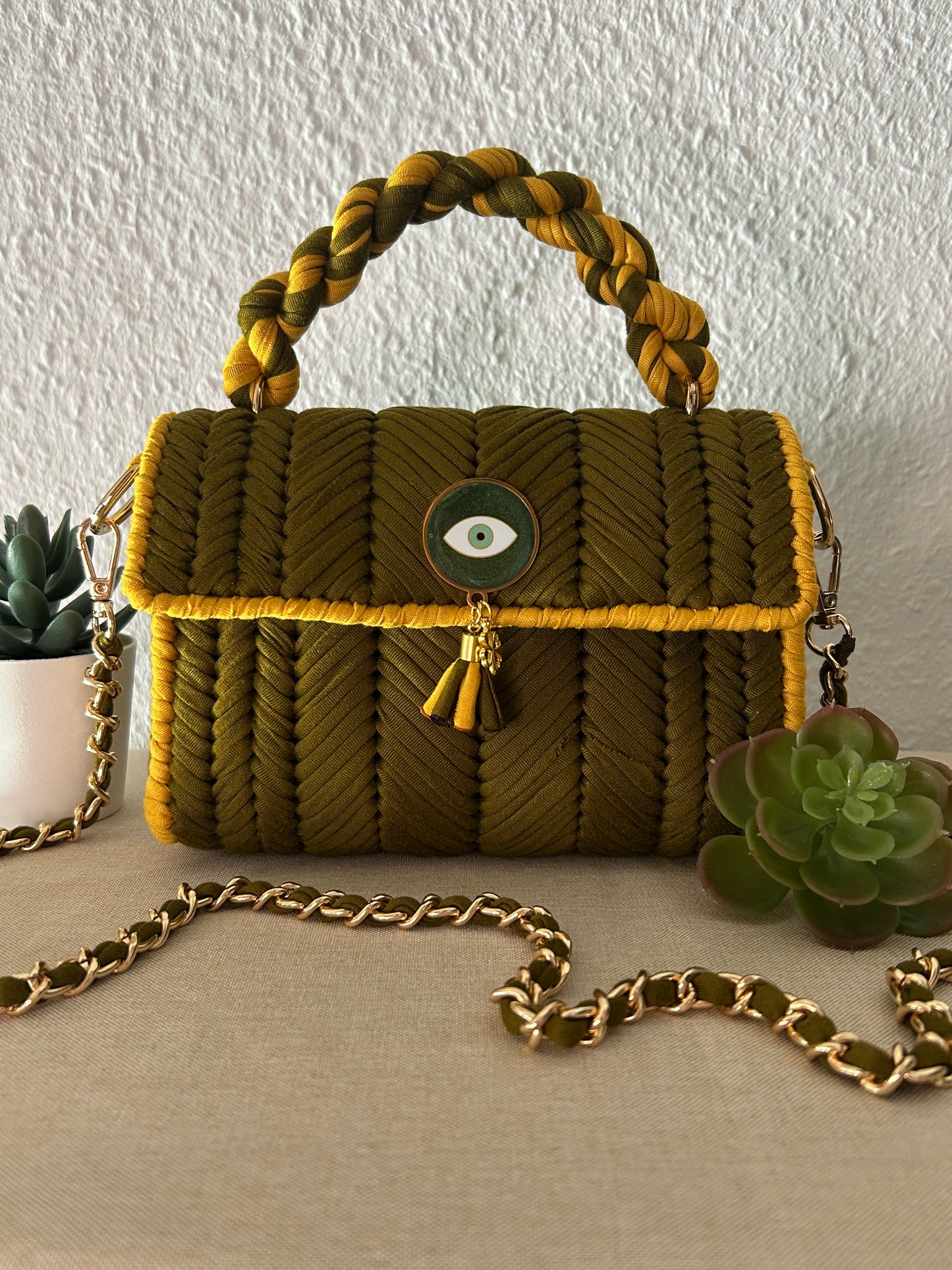 Olive Harvest | Handmade Boho Handbag